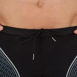 MAILLOT DE BAIN HOMME BOXER 500 FIT NOIR DASH GRIS -Pas Cher Nautisport Magasin maillot de bain homme boxer 500 fit noir dash gris 3