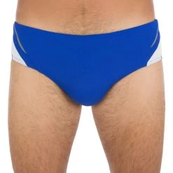 MAILLOT DE BAIN HOMME SLIP 900 YOKE BLEU BLANC