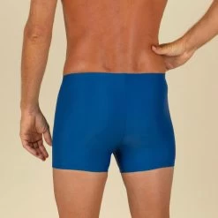Maillot De Bain Natation Homme - Boxer 100 Basic - Bleu -Pas Cher Nautisport Magasin maillot de bain natation homme boxer 100 basic bleu 2