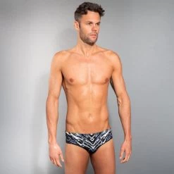 MAILLOT DE BAIN SLIP 900 PRINT HOMME XEN NOIR -Pas Cher Nautisport Magasin maillot de bain slip 900 print homme xen noir 3