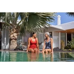 Pas Cher Nautisport Magasin -Pas Cher Nautisport Magasin maillot de bain tankini aquagym femme lily rouge 1