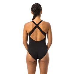 Maillot De Bain1 Pièce De Natation Femme Pearl Noir -Pas Cher Nautisport Magasin maillot de bain1 piece de natation femme pearl noir 2
