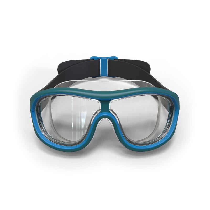 Masque De Piscine - Swimdow V2 Taille L Verres Clairs - Gris Bleu 3 Masque De Piscine - Swimdow V2 Taille L Verres Clairs - Gris Bleu – Image 3