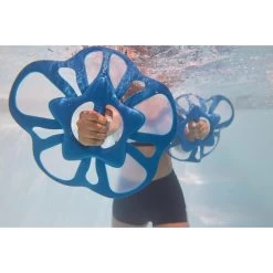 Paire D'haltères Aquatiques Pullpush Flower L Aquagym Blanc Bleu -Pas Cher Nautisport Magasin paire dhalteres aquatiques pullpush flower l aquagym blanc bleu 2