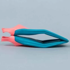 Palmes De Natation Tonifins 500 Bleu Corail -Pas Cher Nautisport Magasin palmes de natation longues tonifins bleu corail 2