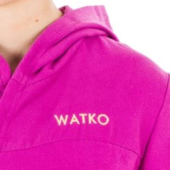 Peignoir De Bain Enfant Microfibre Compact Violet -Pas Cher Nautisport Magasin peignoir de bain enfant microfibre compact violet 4