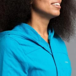 Peignoir De Bain Femme Coton Turquoise -Pas Cher Nautisport Magasin peignoir de bain femme coton turquoise 4