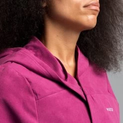 Peignoir De Bain Femme Microfibre Compact Violet -Pas Cher Nautisport Magasin peignoir de bain femme microfibre compact violet 4