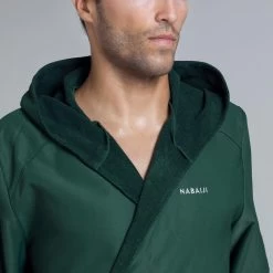 PEIGNOIR DE BAIN HOMME COMPACT VERT KAKI 11 PEIGNOIR DE BAIN HOMME COMPACT VERT KAKI -Pas Cher Nautisport Magasin peignoir de bain homme compact vert kaki 4