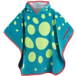 Poncho Bébé Avec Capuche Bleu Vert Imprimé DRAGON -Pas Cher Nautisport Magasin poncho bebe avec capuche bleu vert imprime dragon 6