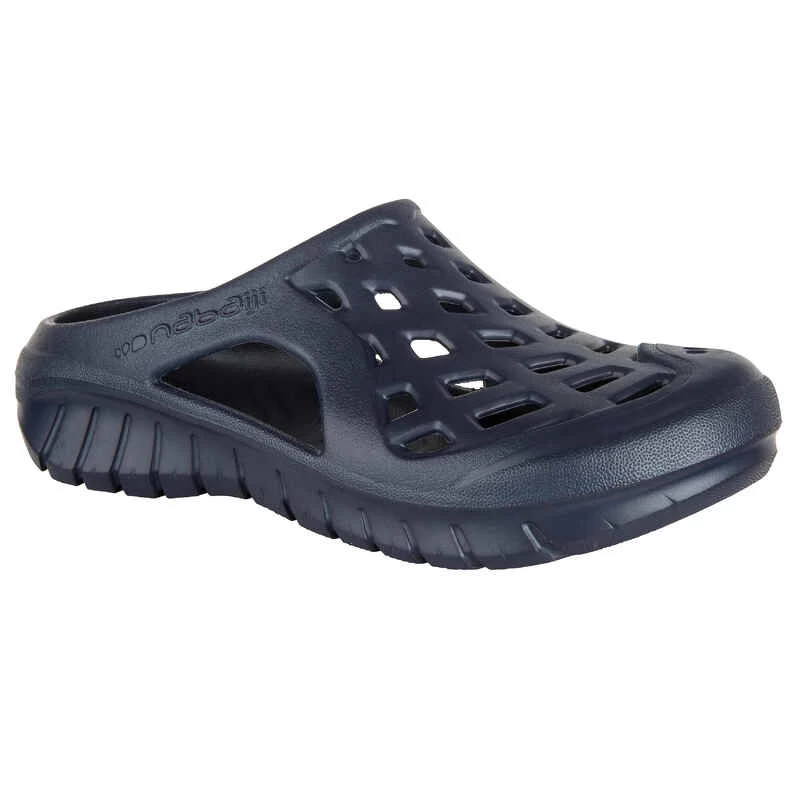 Sabots De Piscine Homme - Clog 100 - Bleu Marine 2 Sabots De Piscine Homme - Clog 100 - Bleu Marine – Image 2