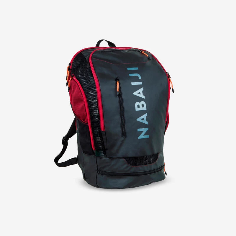 Sac A Dos Natation 40L 900 Noir Rouge 1 Sac A Dos Natation 40L 900 Noir Rouge