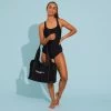 Sac Aquabike-aquagym En Mesh Print Flo Noir