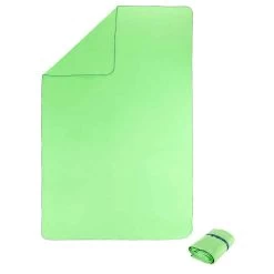 Serviette Microfibre Verte Fluo Ultra Compacte Taille XL 110 X 175 Cm