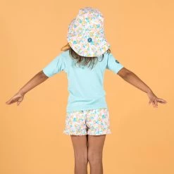 T-shirt Anti UV Bébé Manches Courtes Bleu Clair -Pas Cher Nautisport Magasin t shirt anti uv bebe manches courtes bleu clair 2