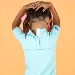 T-shirt Anti UV Bébé Manches Courtes Bleu Clair -Pas Cher Nautisport Magasin t shirt anti uv bebe manches courtes bleu clair 5