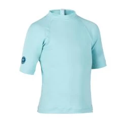 T-shirt Anti UV Bébé Manches Courtes Bleu Clair -Pas Cher Nautisport Magasin t shirt anti uv bebe manches courtes bleu clair 9