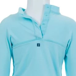 T-shirt Anti UV Bébé Manches Longues Bleu -Pas Cher Nautisport Magasin t shirt anti uv bebe manches longues bleu 3