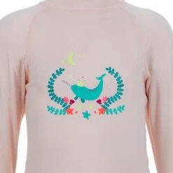 T-shirt Anti UV Bébé Manches Longues Rose -Pas Cher Nautisport Magasin t shirt anti uv bebe manches longues rose 2