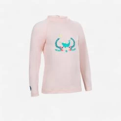 T-shirt Anti UV Bébé Manches Longues Rose
