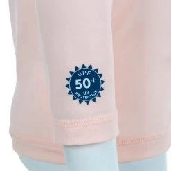 T-shirt Anti UV Bébé Manches Longues Rose -Pas Cher Nautisport Magasin t shirt anti uv bebe manches longues rose 5