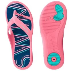 Tong Femme Piscine TONGA 500 Print SWIM Rose -Pas Cher Nautisport Magasin tong femme piscine tonga 500 print swim rose 2