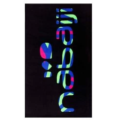 Une Serviette Coton Logo Grafic Noire Taille 90 X 160 Cm -Pas Cher Nautisport Magasin une serviette coton logo grafic noire taille 90 x 160 cm 2