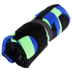 Une Serviette Coton Logo Grafic Noire Taille 90 X 160 Cm -Pas Cher Nautisport Magasin une serviette coton logo grafic noire taille 90 x 160 cm 3